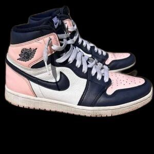 Nike Air Jordan 1 Atmosphere/white-obsidian Sz 9.5 W 8 Men pink bubble gum shoes